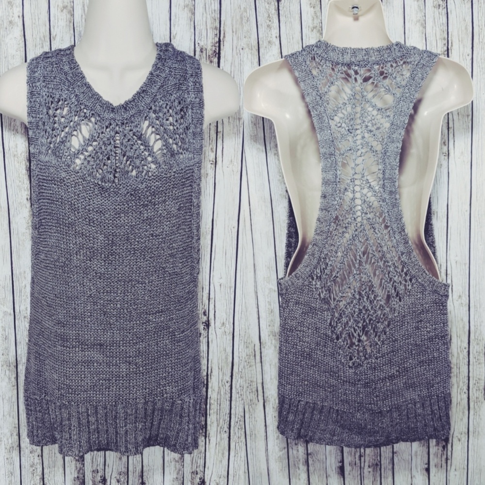 LA Made Open Side Sweater Vest Sz M